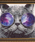 Diamond painting Cat with Glasses AZ - 3003 Size: 40х50 - Hobby.lt 🇬🇧