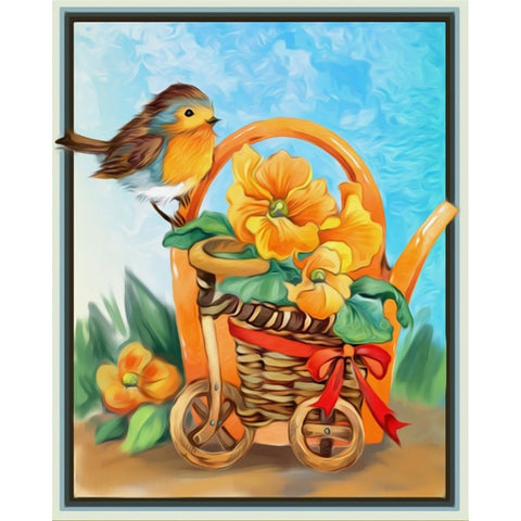 Diamond painting Cheerful Bird AZ - 1472 Size: 24х30 - Hobby.lt 🇬🇧