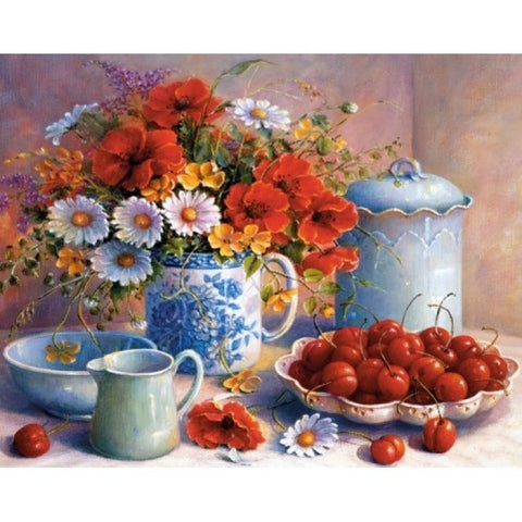 Diamond painting Cherry Morning AZ-1373 Size: 50х40