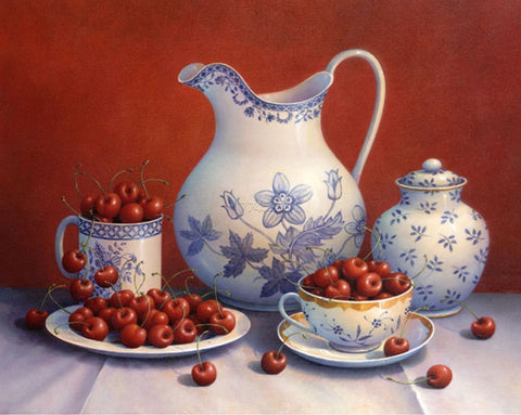 Diamond painting Cherry Still Life AZ-1376 Size: 50х40