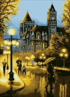 Diamond painting City Dusk AZ - 354 Size: 50x60 - Hobby.lt 🇬🇧