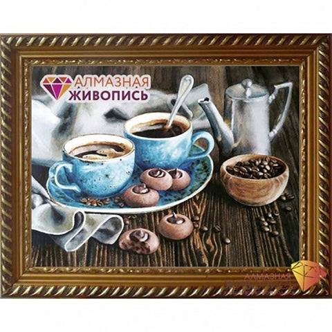 Diamond painting Coffee Romance AZ - 1424 Size: 40х30 - Hobby.lt 🇬🇧