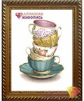 Diamond painting Collection of the Cups AZ - 1437 Size: 30х40 - Hobby.lt 🇬🇧