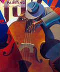 Diamond painting Contrabassist AZ - 1179 Size: 40х50 - Hobby.lt 🇬🇧