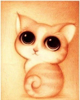 Diamond painting Cute Kitten AZ - 364 Size: 25x30 - Hobby.lt 🇬🇧