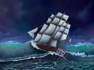 Diamond painting During the Storm AZ - 1067 Size: 55x41 - Hobby.lt 🇬🇧
