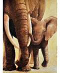 Diamond painting Elephant of the Mother AZ - 1398 Size: 30х40 - Hobby.lt 🇬🇧