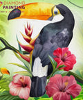 Diamond painting Exotic Toucan AZ - 1490 Size: 20х20 - Hobby.lt 🇬🇧