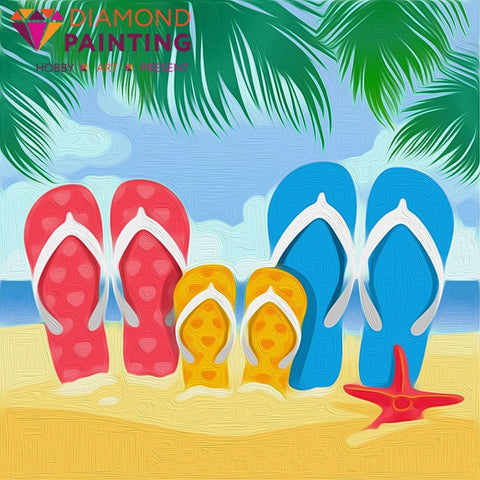 Diamond painting Family Holiday AZ - 1489 Size: 20х20 - Hobby.lt 🇬🇧