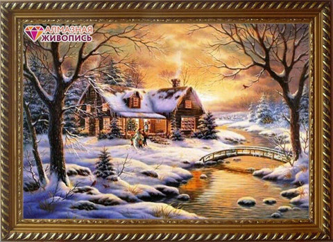 Diamond painting Far from the City AZ - 1421 Size: 50х40 - Hobby.lt 🇬🇧