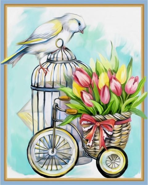 Diamond painting Feathered Postman AZ - 1478 Size: 24х30 - Hobby.lt 🇬🇧