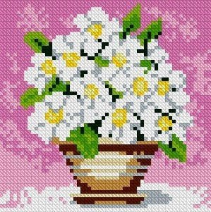 Diamond painting Field Flowers AZ - 1079 Size: 15х15 - Hobby.lt 🇬🇧