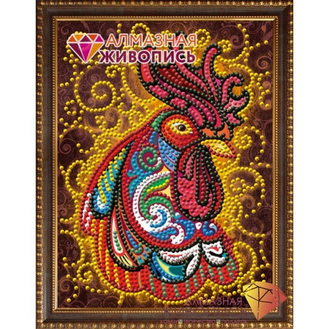 Diamond painting Fire Rooster AZ-3017 Size: 15х20