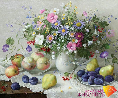 Diamond painting Flower & Fruit Still Life AZ-1196 Size: 60х50