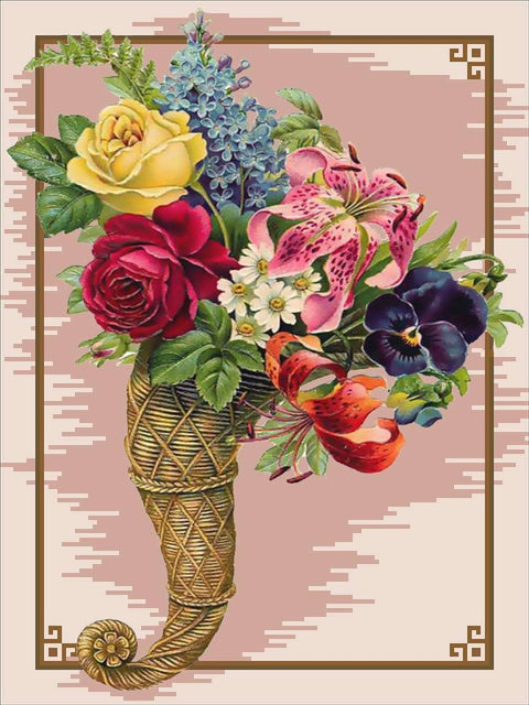 Diamond painting Flowers AZ - 1355 Size: 30*40 - Hobby.lt 🇬🇧