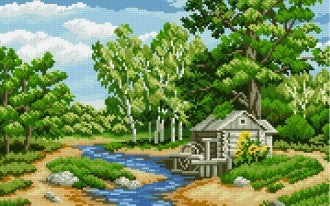 Diamond painting Forest River AZ-1034 Size: 46х29