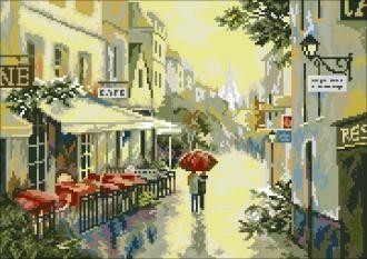 Diamond painting French Street AZ-483 Size: 32х45