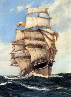 Diamond painting Frigate AZ - 1104 Size: 40х54 - Hobby.lt 🇬🇧