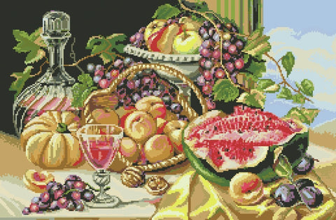 Diamond painting Fruit Still Life AZ - 144 Size: 43х65 - Hobby.lt 🇬🇧