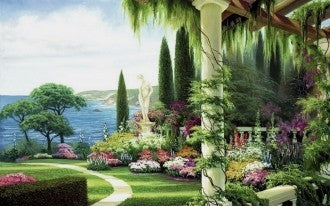 Diamond painting Garden Near the Sea AZ-333 Size: 50x70