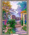 Diamond painting Gates to the Garden AZ - 1329 Size: 30*40 - Hobby.lt 🇬🇧