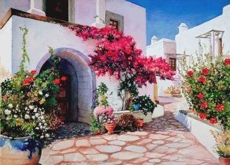 Diamond painting Greek Street AZ - 1151 Size: 70х50 - Hobby.lt 🇬🇧