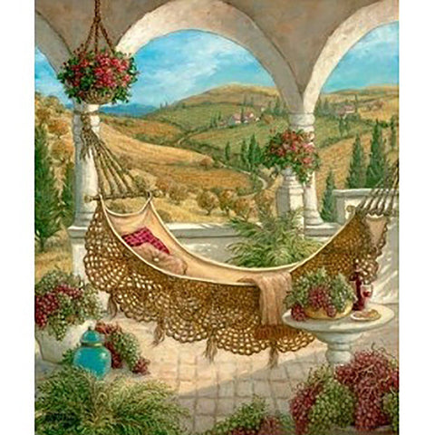 Diamond painting Hammock AZ - 1149 Size: 50х60 - Hobby.lt 🇬🇧