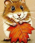 Diamond painting Hamster AZ - 1169 Size: 25х35 - Hobby.lt 🇬🇧