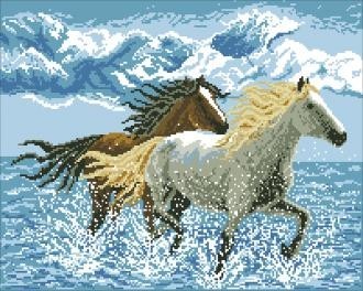 Diamond painting Horses AZ-106 Size: 40х50