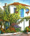 Diamond painting House in the South AZ - 1223 Size: 50х40 - Hobby.lt 🇬🇧