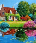 Diamond painting House near the Lake AZ - 1336 Size: 40*30 - Hobby.lt 🇬🇧