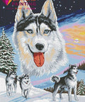 Diamond painting Husky AZ - 1226 Size: 40х52 - Hobby.lt 🇬🇧