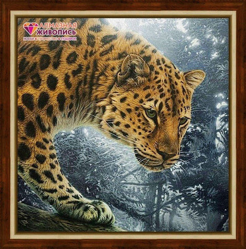 Diamond painting Jungle Hunter AZ - 1519 Size: 40х40 - Hobby.lt 🇬🇧