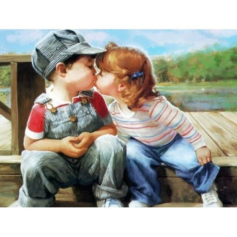 Diamond painting Kiss AZ-1298 Size: 40х30