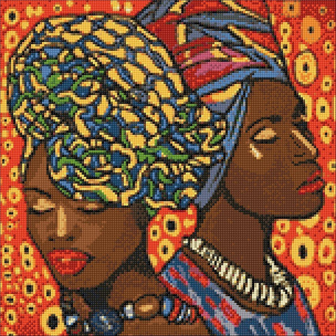 Diamond painting kit African Fashion WD142 - Hobby.lt 🇬🇧