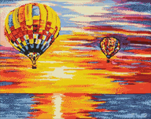 Diamond painting kit Air Baloons WD113