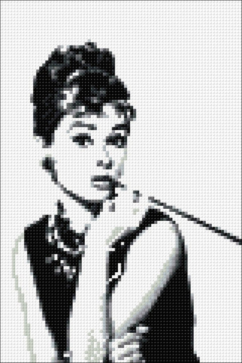 Diamond painting kit Audrey Hepburn WD132 - Hobby.lt 🇬🇧