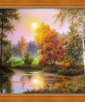Diamond Painting Kit Autumn Twilight AZ - 1687 50x40cm - Hobby.lt 🇬🇧