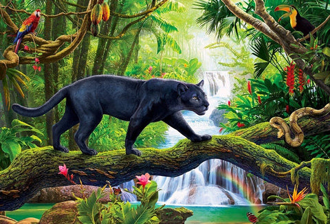 Diamond painting kit Black Panther WD2506 - Hobby.lt 🇬🇧