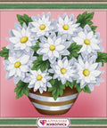 Diamond Painting Kit Chamomiles AZ - 1638 15_15cm - Hobby.lt 🇬🇧