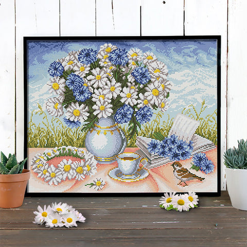 Diamond Painting Kit Chamomiles AZ-1656 50_40cm