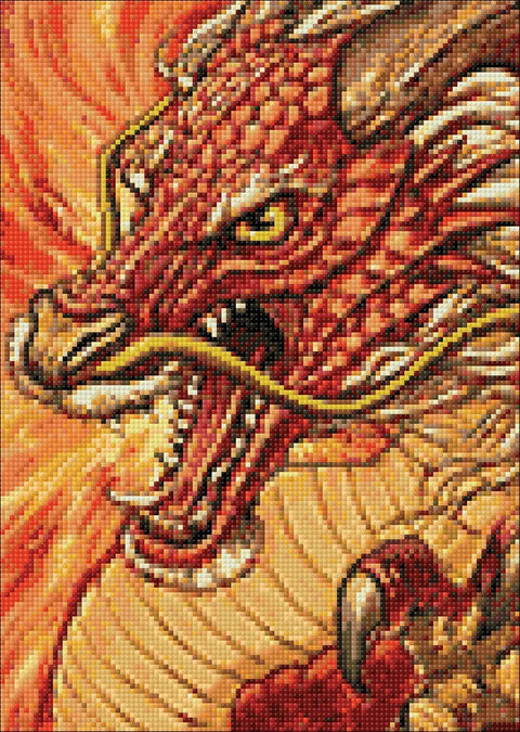 Diamond painting kit Chinese Dragon WD177