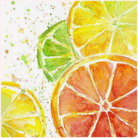 Diamond painting kit Citrus Mix WD289 - Hobby.lt 🇬🇧