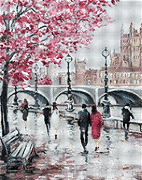 Diamond painting kit City Bridge WD127 - Hobby.lt 🇬🇧