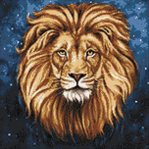 Diamond painting kit Constellation Leo WD067