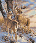 Diamond painting kit Deer in Winter WD085 - Hobby.lt 🇬🇧