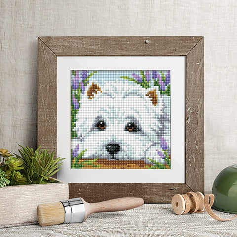 Diamond Painting Kit Dog AZ-1639 15_15cm