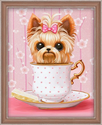 Diamond Painting Kit Dog in the Cup AZ-1542 20_25cm