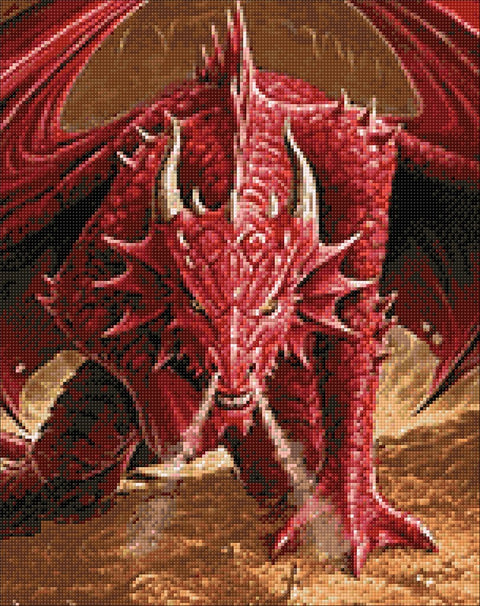 Diamond painting kit Dragon's Anger WD178