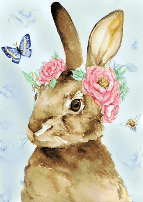 Diamond painting kit Easter Rabbit WD221